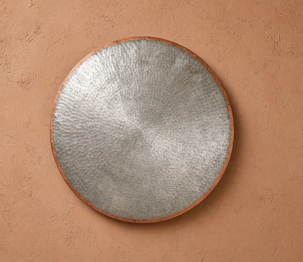 Hammered Metal Wall Disc