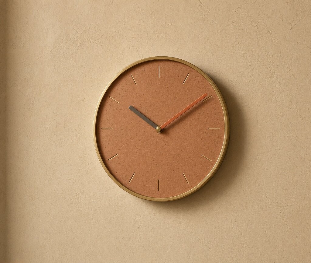 Silent Sweep Desk Clock Wall