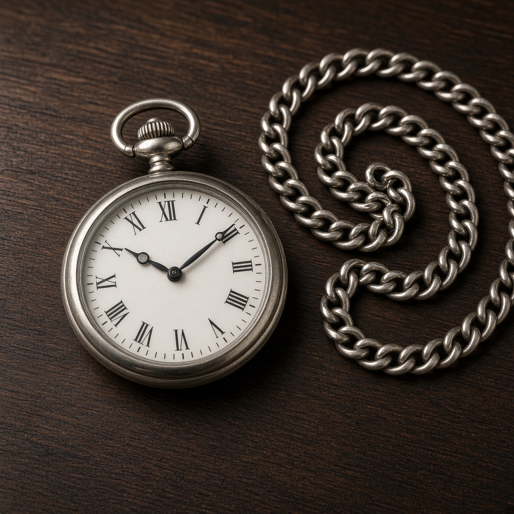 Silver Pocket Watch Chain