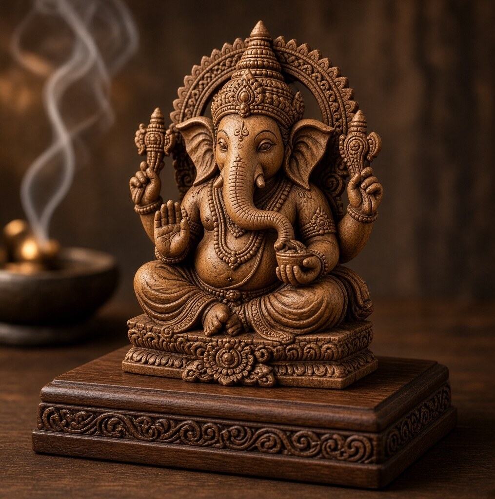 Temple Ganesh Figurine