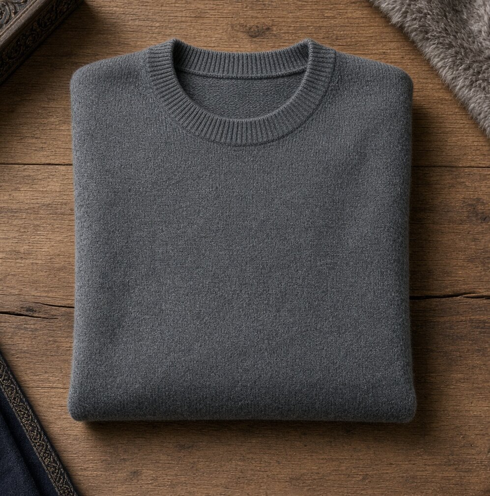 Heather Merino Mock Neck