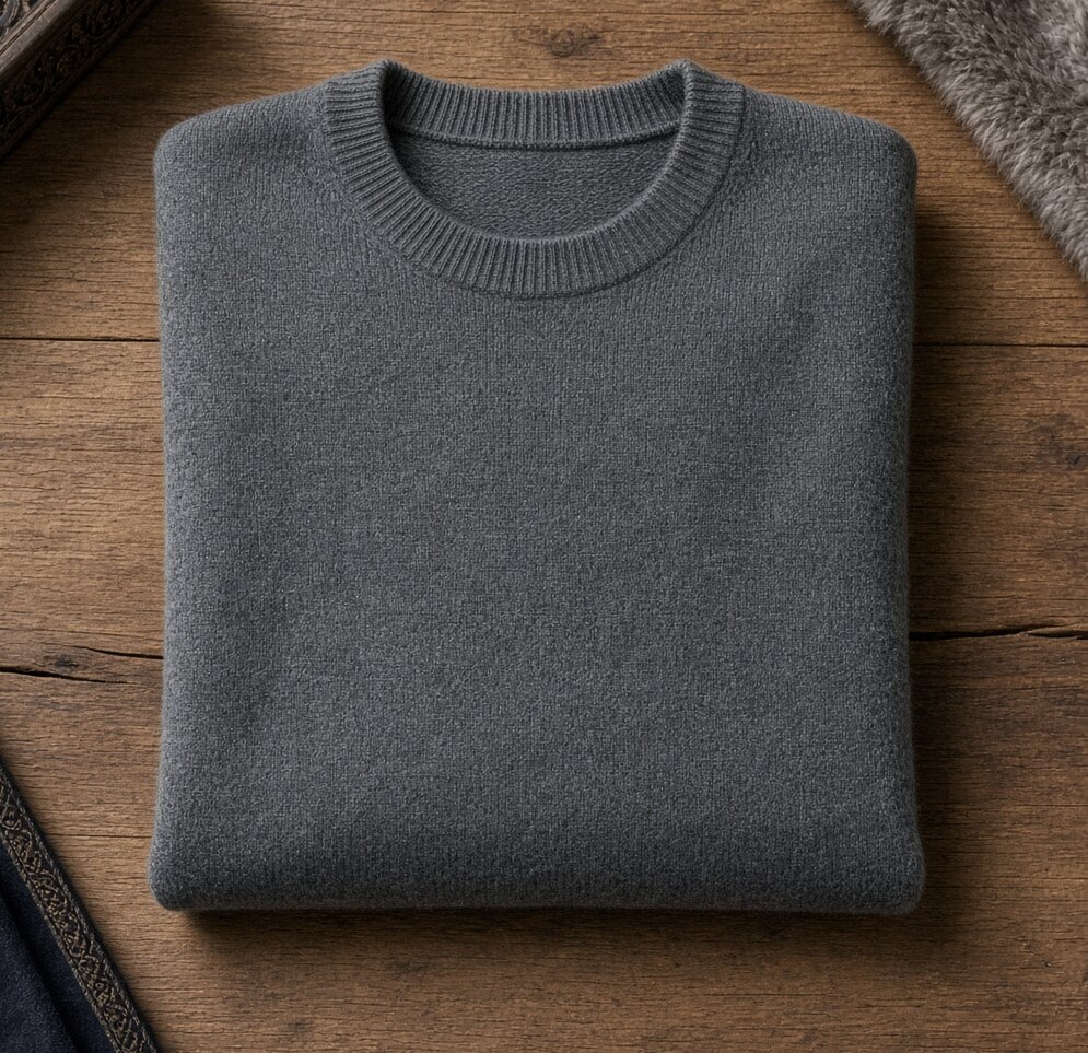 Kids Heather Merino Crew