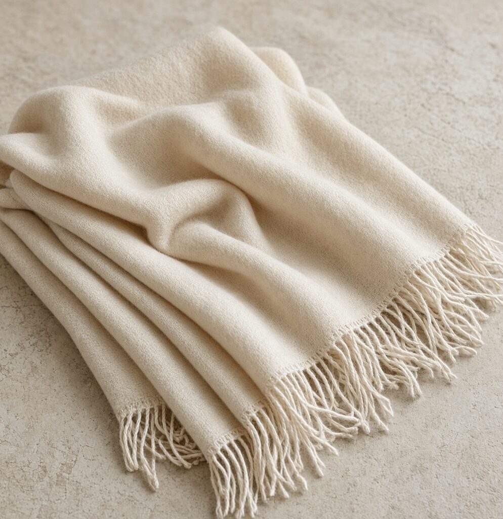 Natural Cashmere Scarf Long