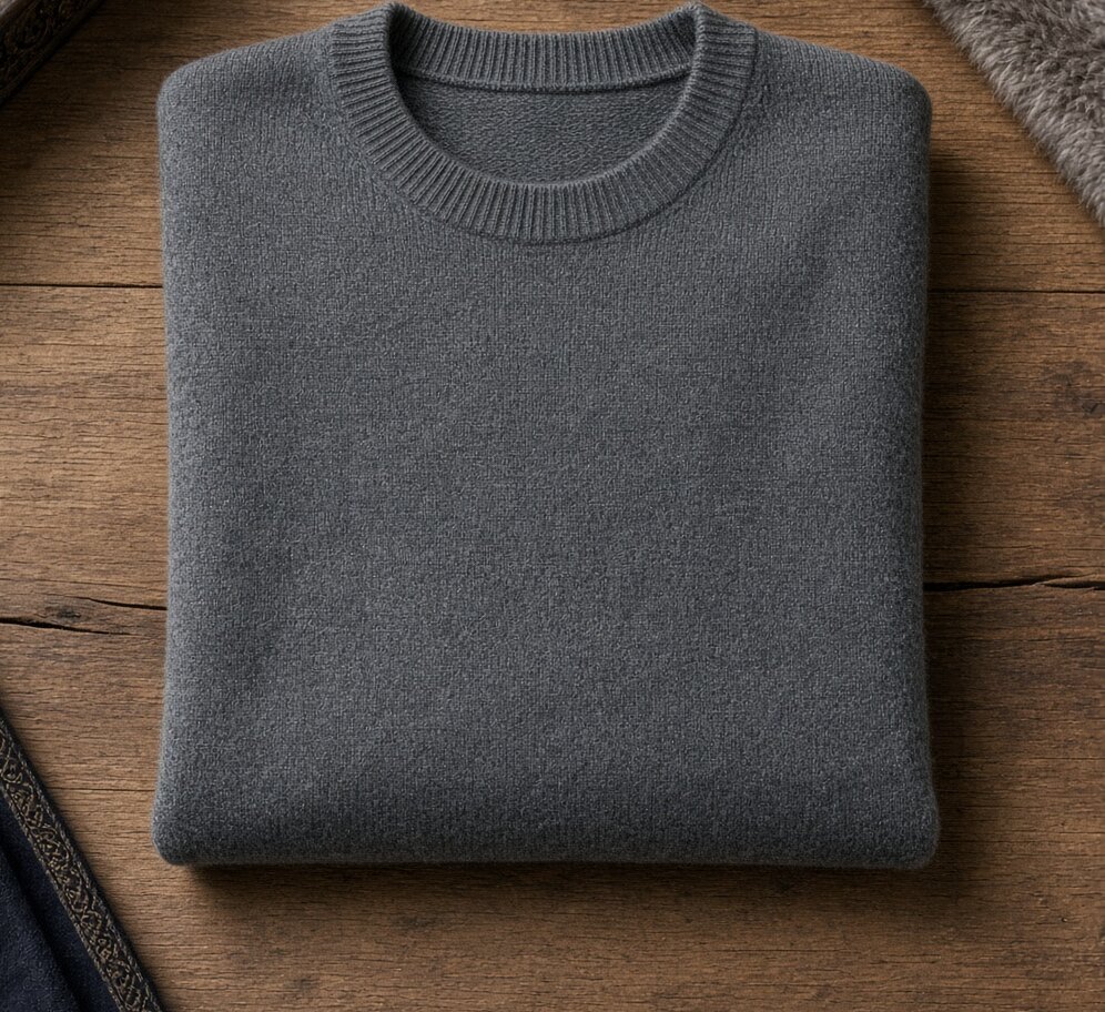 Slate Merino Base Crew