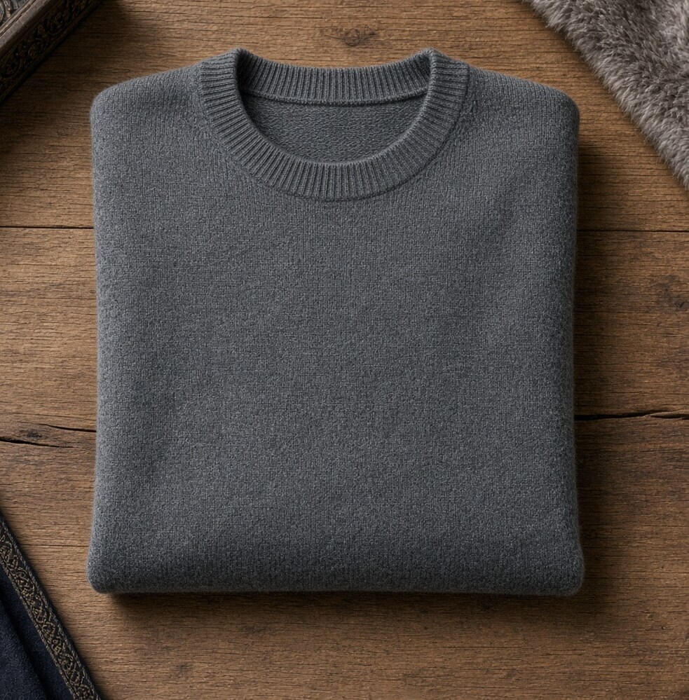 Slate Merino V-Neck