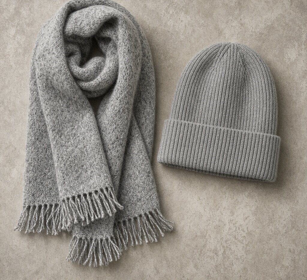 Slate Wool Fingerless Gloves