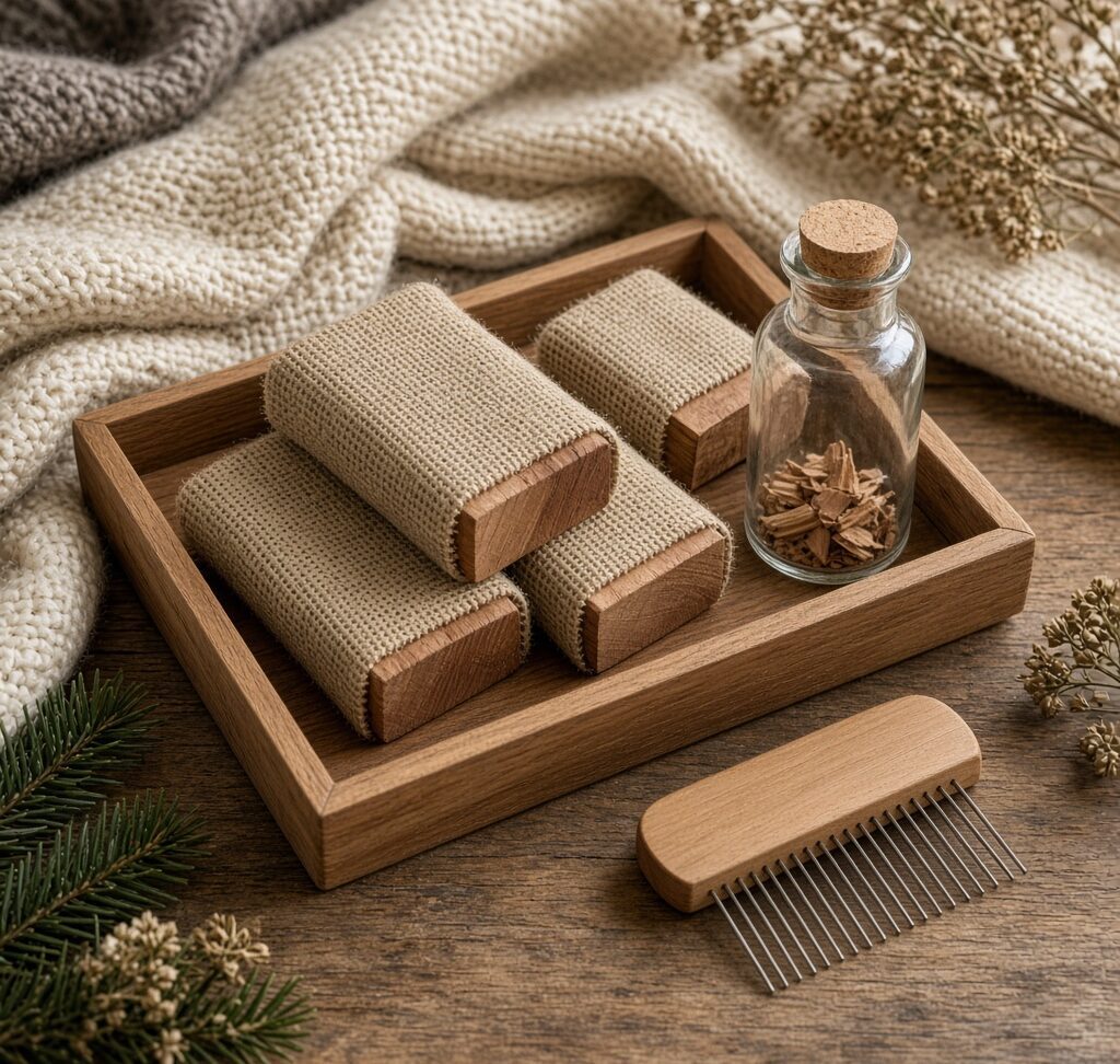 Wool Care Cedar Kit