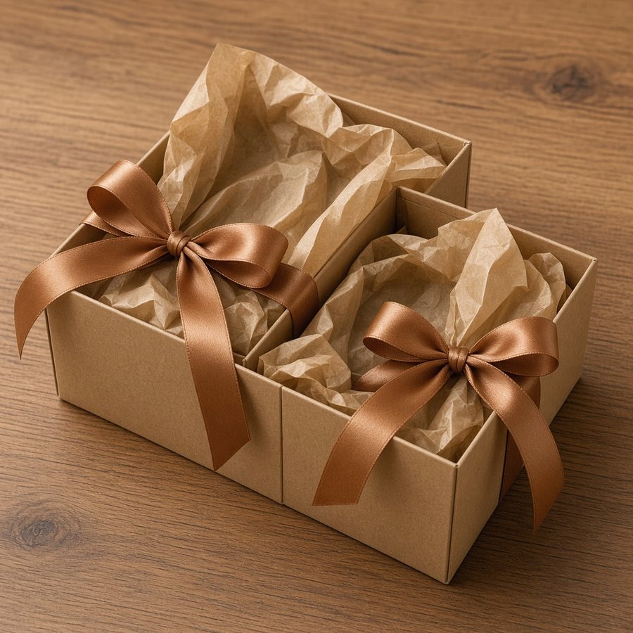 Kraft Gift Box Trio