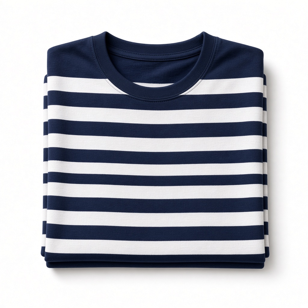 Navy Stripe Crew Soft
